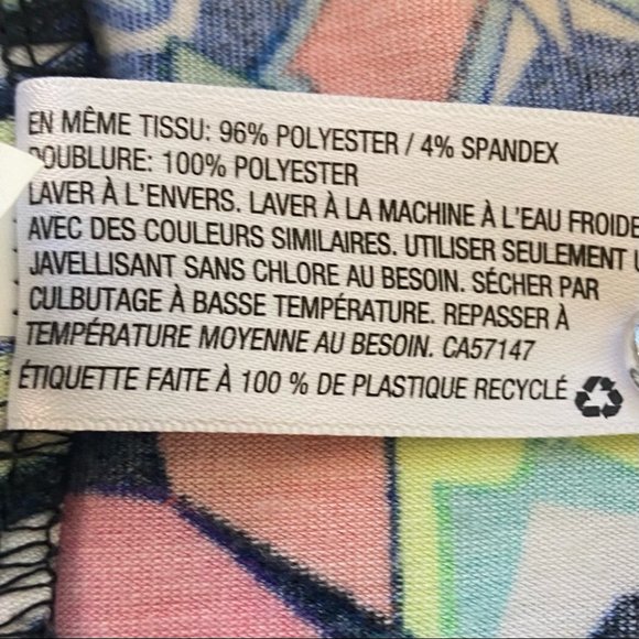 Xhilaration Long Neon Geo Strapless/Strapped Back - Picture 11 of 13